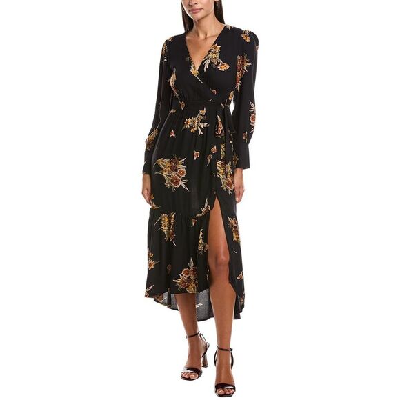 Saltwater Luxe Dresses & Skirts - Saltwater Luxe Womens  Wrap Maxi Dress, Black